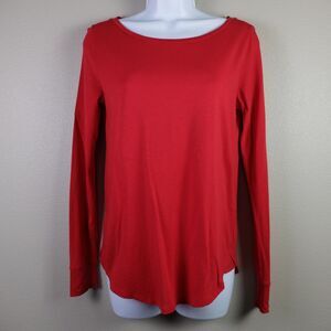 Ann Taylor Loft Red Base Layer Long Sleeve Top Size XS
